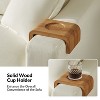 Raimund Modern Slipcovered Sofa with Reversible Cushions and Solid Wood Cup Holder | ARTFUL LIVING DESIGN - White - 4 of 4