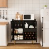 37.4'' Modern Coffee Bar Cabinet With Wine Racks And Drawer Storage For Living Room - 3 of 4