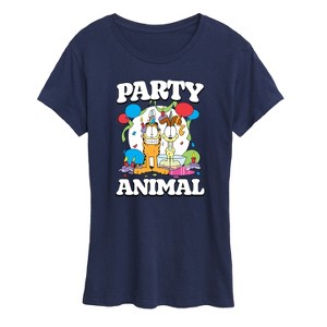 Women's - Garfield - Party Animal Short Sleeve Graphic T-Shirt - 1 of 4