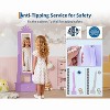 Kids Jewelry Armoire, Freestanding Vanity Full-Length Mirror & 3 Storage Drawers for Girls - 4 of 4