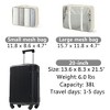 Lyngins 20 Inch Hardside Carry on Luggages with Spinner Wheels,TSA Lock,Mesh Packing Cubes,Lightweight Suitcases for  Weekend Trip,Travel - 3 of 4