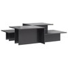 vidaXL Coffee Tables 2 pcs High Gloss Gray Engineered Wood - 2 of 4