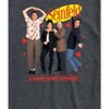 Men's Seinfeld A Show About Nothing Group Short Sleeve Graphic T-Shirt - Heather Charcoal - X-Large - 2 of 4