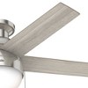 Hunter Anslee 46" Brushed Nickel Lighted Ceiling Fan with 5 Blades and Integrated LED for Contemporary Spaces - 4 of 4