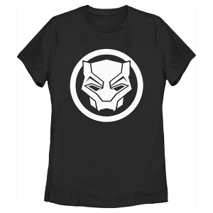 Women's Black Panther: Wakanda Forever White Panther Icon T-Shirt - 1 of 4