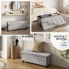 StorageBud Storage Ottoman for Bedroom End of Bed, Velvet Storage Bench, Large Storage Ottoman Bench, Entryway Bench with Storage - 3 of 4