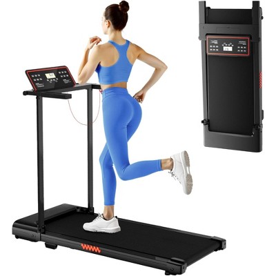 Probe Hues Treadmill with Handle Bar, 3.0HP Compact Walking Pad, 320 LBS Capacity