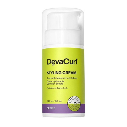 Devacurl Styling Cream Touchable Moisturizing Definer Enhances Diva Curl Body And Shape Deva Creme Non stiff All Curly Types 5.1 Oz Target