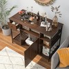Famapy Versatile Brown Cat House:A Combined Storage Cabinet and Litter Box Solution - 4 of 4