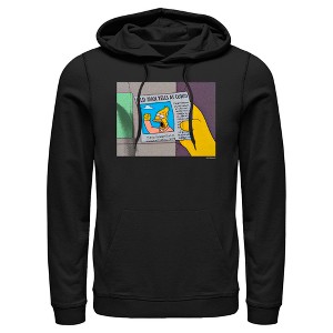 Men's The Simpsons Old Man Yells Pull Over Hoodie - 1 of 4