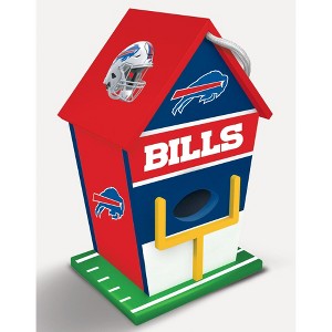 MasterPieces Officially Licensed NFL Buffalo Bills outdoor wood birdhouse! - 1 of 3