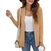 Imily Bela Womens Knit Open Front Long Sleeve Cardigan Sweater with Pockets - 3 of 4