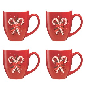 Courtside Market Lets Get Merry II Café Mug 4 Piece Set - 1 of 1