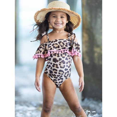 Girls It's A Diva Thing Rash Guard One Piece Swimsuit - Mia Bell