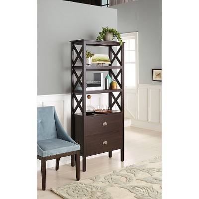 threshold 3 shelf bookcase