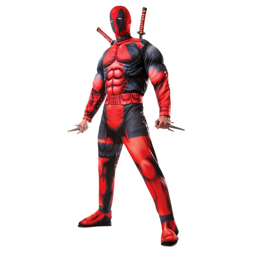 UPC 883028020782 product image for Halloween Adult Marvel Deluxe Deadpool Halloween Costume One Size, Men's | upcitemdb.com