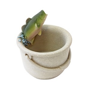 Beachcombers 3.875" Resin Fishing Bucket Holder - 1 of 2