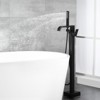 Cobbe Freestanding Floor Standing Bath Faucet Single Handle Tub Filler with Tub Spout and Hand Shower Matte Black - 4 of 4