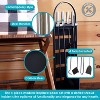 Sunnydaze 4pc Fireplace Tool Set with Slotted Shroud Holder - Black - 2 of 4