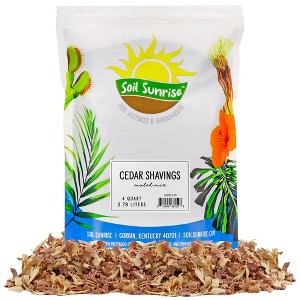 Soil Sunrise Natural Cedar Shavings Mulch / Bedding, Garden Mulch and Small Animal Pet Bedding - 1 of 4