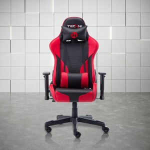 NicBex Adjustable Office Chair Modern PU Leather Ergonomic Gaming Chair with 2D Padded Arms, Headrest, Lumbar Pillow for Office, Study - 1 of 4