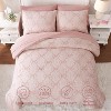 LISM Bedding Sets with Comforter,Sheets,Pillowcase and Sham for Girls - 3 of 4