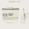 Unique Bargains Women's Birthday Makeup Bag Beige 1 Pc - 4 of 4