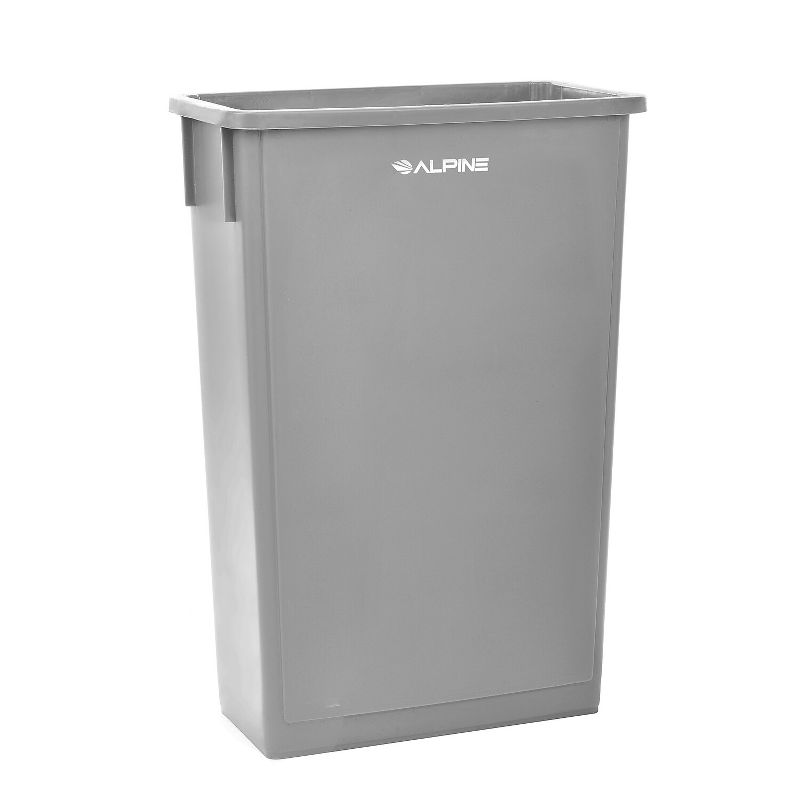 Alpine Industries Trash Can 23 Gallon Gray Commercial 3/Pack (477-GRY-3PK), 5 of 8