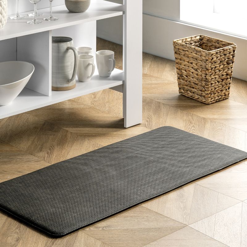 nuLOOM Casual Solid Anti Fatigue Kitchen or Laundry Room Comfort Mat, 2 of 7