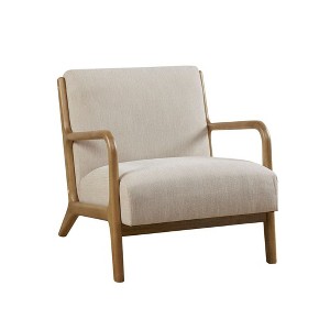 NicBex Polyester Accent Chair,Upholstered Living Room Chairs with Mid-Height Backrest,Mid-Century Comfy Armchair,Accent Chairs for Living Room - 1 of 4