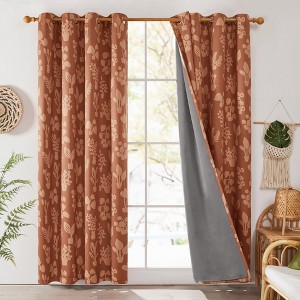 Deconovo Recycled Mountain Ash Blackout Curtains(2 Panels) - 1 of 4