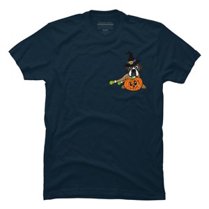Men's Design By Humans Halloween Boxer Dog By TreeHouses T-Shirt - 1 of 4