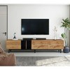 Chic Crate - Modern TV Stand for 80'' TV with 3 Doors, Media Console Table, Entertainment Center with Large Storage Cabinet for Living Room, Bedroom - 4 of 4