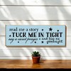 Slickblue Sweet Goodnight Quote Sign, 3.5x10 Rustic Knotty Pine Wood Plaque, Wall or Shelf Decor - 3 of 3