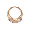 RACHEL Rachel Roy Gold Tone Heart Shape Cocktail Ring with Crystal Stone Accents - 2 of 3