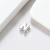 Initial Letter Charms for Women by Ginger Lyne | Italian Style Single Bracelet Charm for her | Sterling Silver Initial A for Charm Bracelet - 2 of 4
