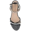 Journee Collection Womens Tulsi Faux Pearl Ankle Strap Covered Block Heel Sandals - 4 of 4