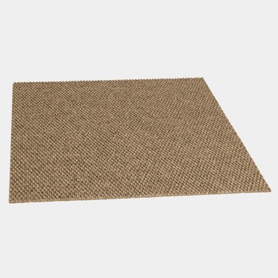 18" Chestnut Self-Stick Hobnail Carpet Tiles, Pack of 16