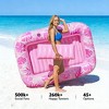 Jasonwell 85" x 57" Inflatable Tanning Pool Lounger Float with Pillow, 4-in-1 Sunbathing Bed, XL-Hot Pink for Adults & Pool Parties - 4 of 4