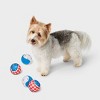 Americana Tennis Balls Dog Toy - Sun Squad™ White/Red/Blue 4pk - 2 of 3