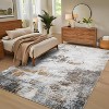 Washable Runner Rug Modern Abstract Non-Slip Stain-Resistant Indoor Carpet Hallway Low Pile Bedroom Laundry Entrance - 3 of 4