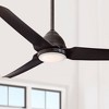 54" Minka Aire Modern Outdoor Ceiling Fan with LED Light Remote Control Kocoa Etched Opal Glass Wet Rated for Patio Exterior Barn - 2 of 4