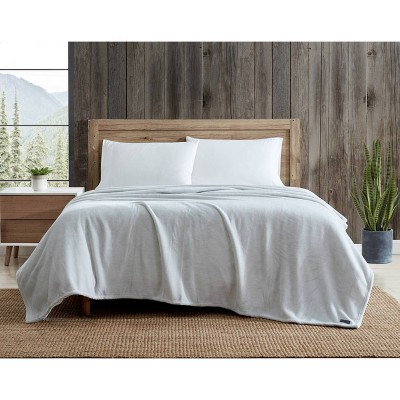 King Ultra Soft Plush Bed Blanket Gray - Eddie Bauer