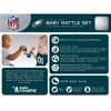 Baby Fanatic Wood Rattle 2 Pack - NFL Philadelphia Eagles Baby Toy Set - 3 of 4