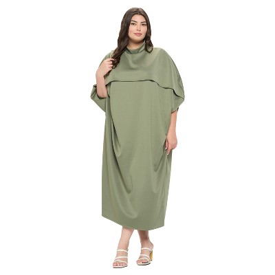 L I V D Women's Potter Cape Kaftan Midi Dress