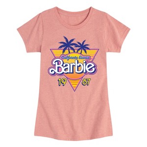 Girls' - Barbie - Barbie Logo California Dream- Girls Fitted Short Sleeve Graphic T-Shirt Fitted Short Sleeve Graphic T-Shirt - 1 of 4