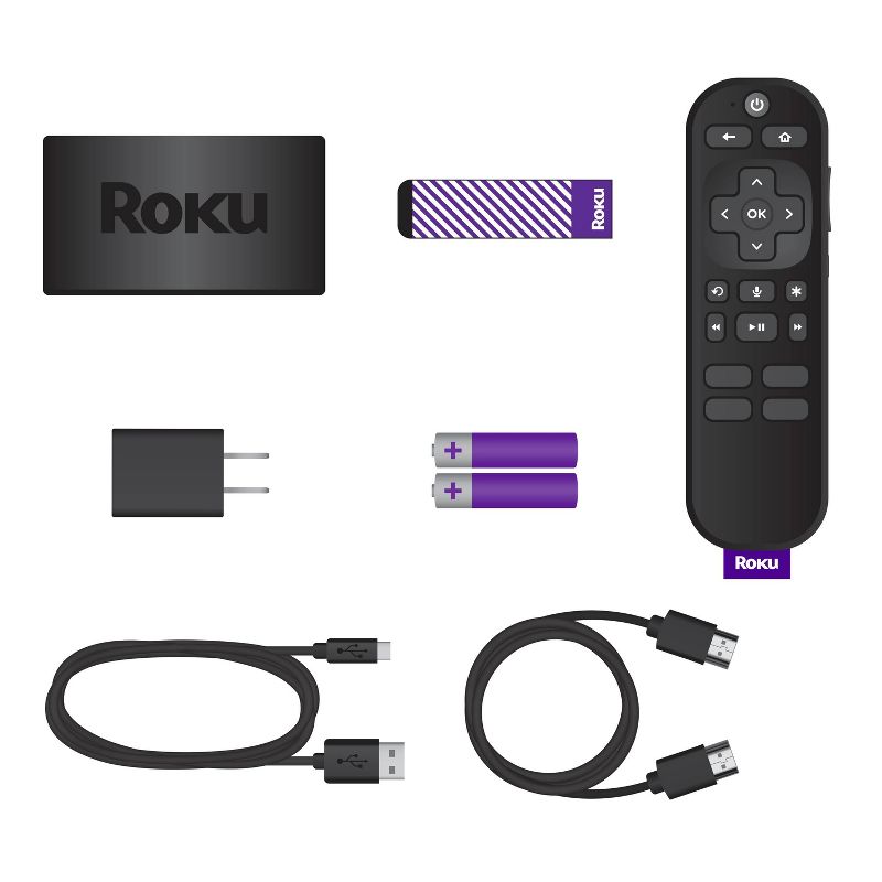 Roku Express 4K+ | Streaming Player HD/4K/HDR with Roku Voice Remote with TV Controls and Premium HDMI Cable, 6 of 14