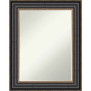 Amanti Art Thomas Black Bronze Petite Bevel Bathroom Wall Mirror 29.75 x 23.75 in. - 1 of 4