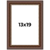 PosterPalooza | Traditional Brown Picture Frame - UV Acrylic, Foam Board Backing, Hanging Hardware - 2 of 4