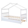Twin Size Wooden House Bed with Twin Size Trundle - 4 of 4